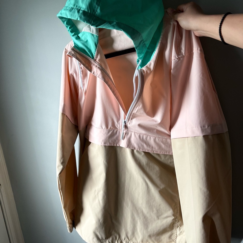 Glossier Colorblock Windbreaker Half-Zip